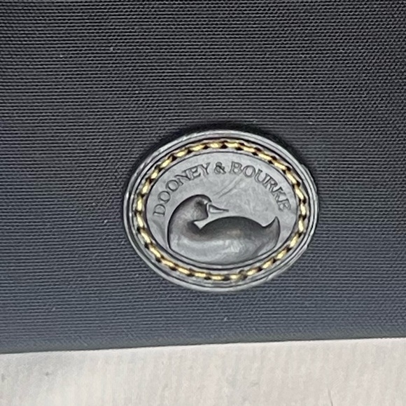 Dooney & Bourke Nylon North South Triple Zip Crossbody Bag - RARE Black LOGO NWT - Picture 3 of 10